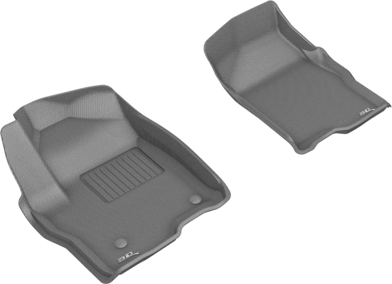 Chevrolet Silverado 1500 Floor Mats - Front - 3D MAXpider - Kagu - Gray - `19-`20